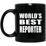 World's Best Reporter - 11 Oz Coffee Mug Black