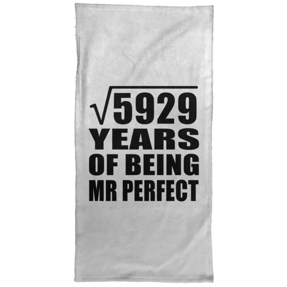 77th Anniversary Square Root of 5929 Years of Mr Perfect - Hand Towel