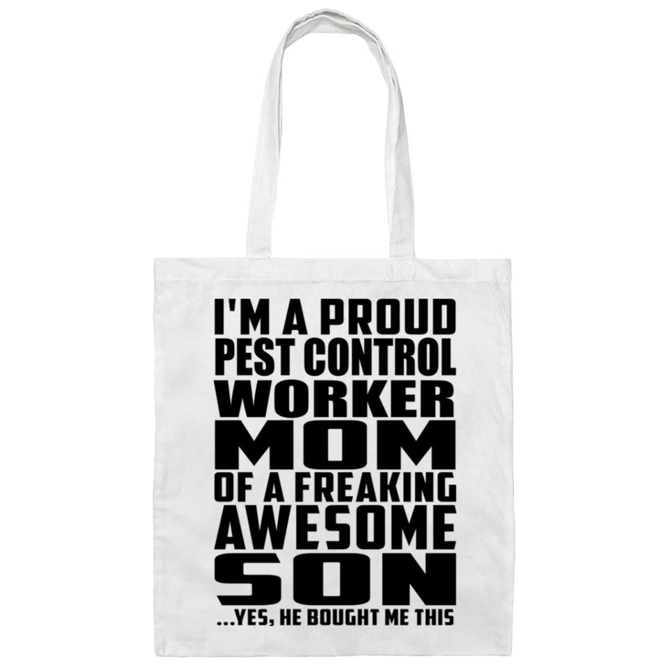 Proud Pest Control Worker Mom Of Awesome Son - Tote Bag White
