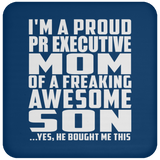 Proud Pr Executive Mom Of Awesome Son - Drink Coaster