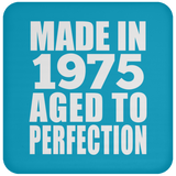 49th Birthday Made In 1975 Aged to Perfection - Drink Coaster