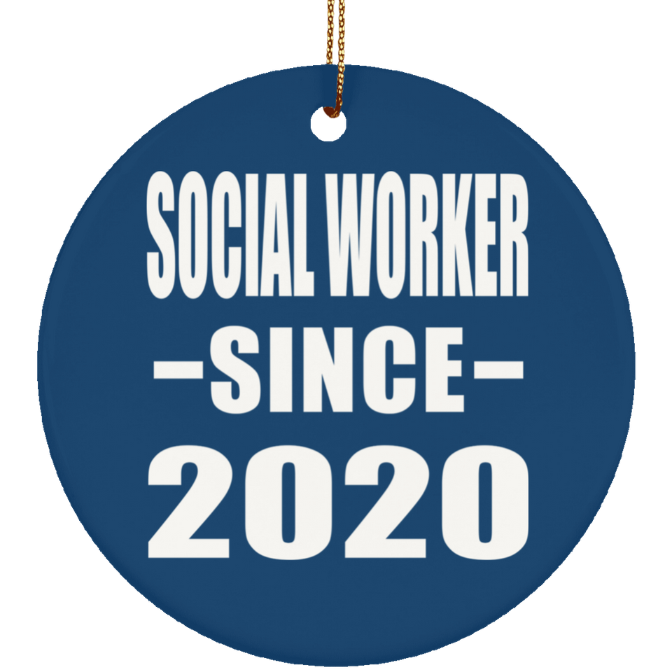 Social Worker Since 2020 - Circle Ornament