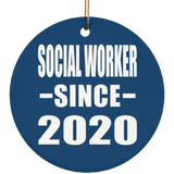 Social Worker Since 2020 - Circle Ornament