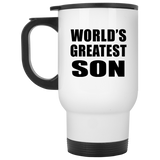World's Greatest Son - White Travel Mug