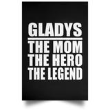 Gladys The Mom The Hero The Legend - Poster Portrait