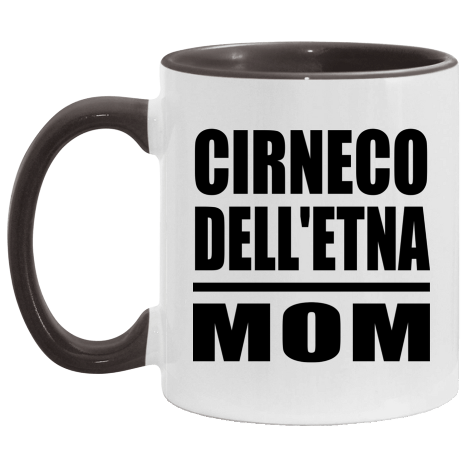 Cirneco Dell'etna Mom - 11oz Accent Mug Black