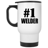 Number One #1 Welder - White Travel Mug