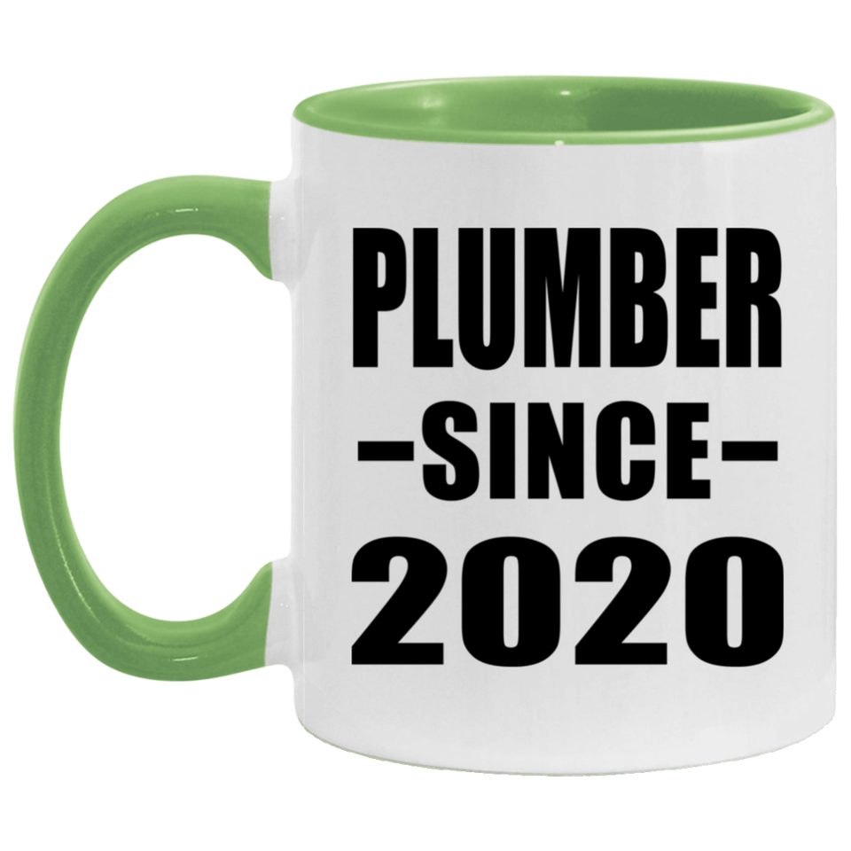 Plumber Since 2020 - 11oz Accent Mug Green