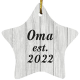 Oma Established Est. 2022 - Star Ornament F