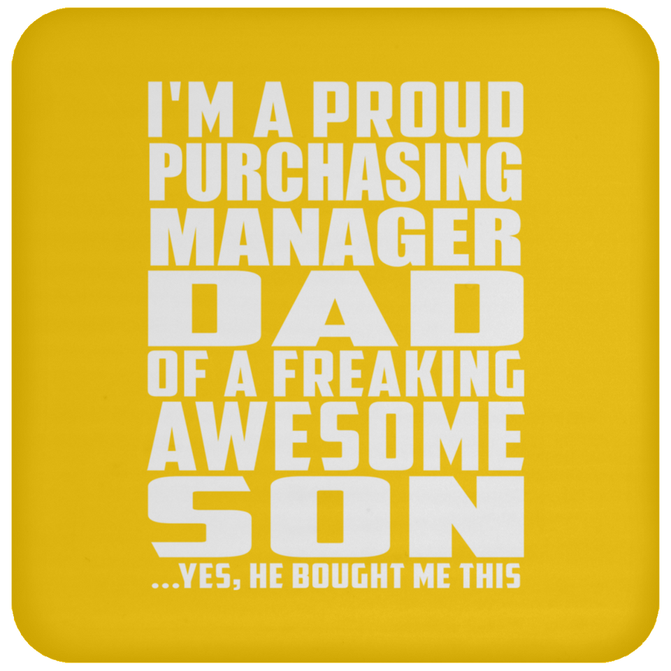 Proud Purchasing Manager Dad Of Awesome Son - Drink Coaster