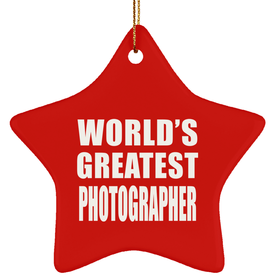 World's Greatest Photographer - Star Ornament
