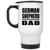 German Shepherd Dad - White Travel Mug