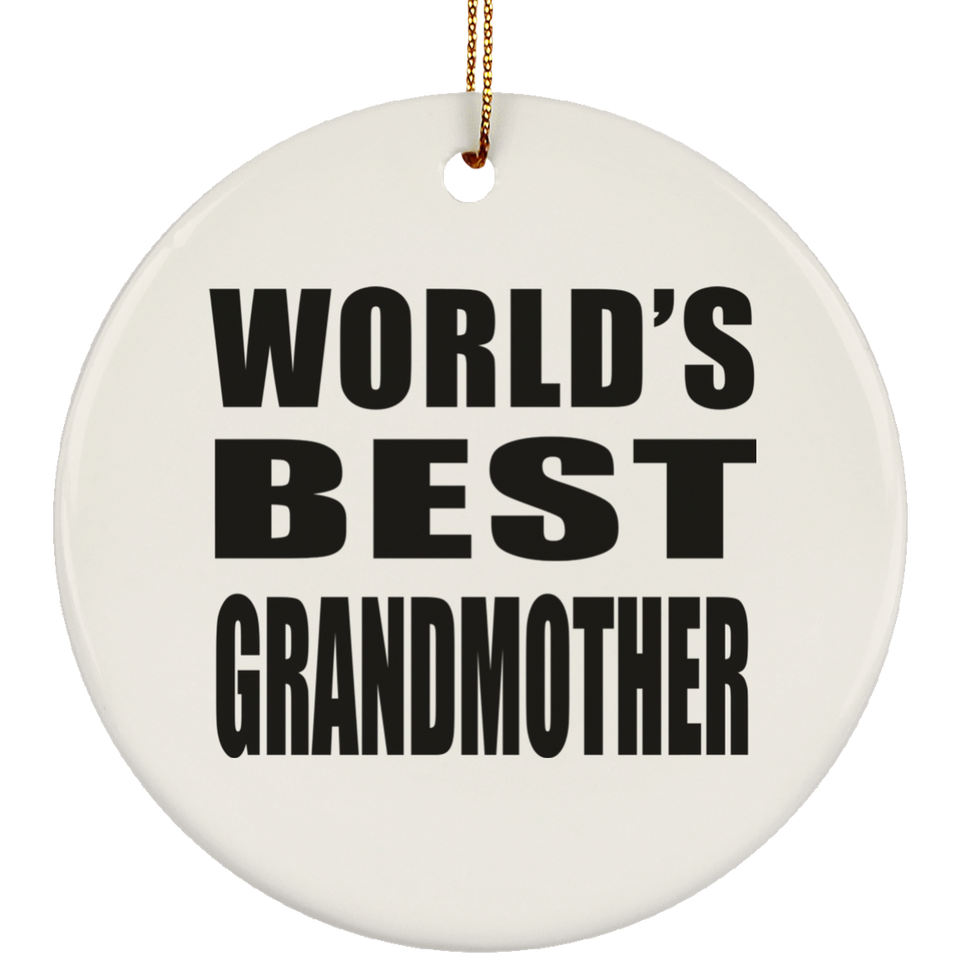 World's Best Grandmother - Circle Ornament