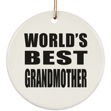 World's Best Grandmother - Circle Ornament