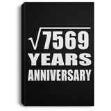 87th Anniversary Square Root of 7569 Years Anniversary - Canvas Portrait