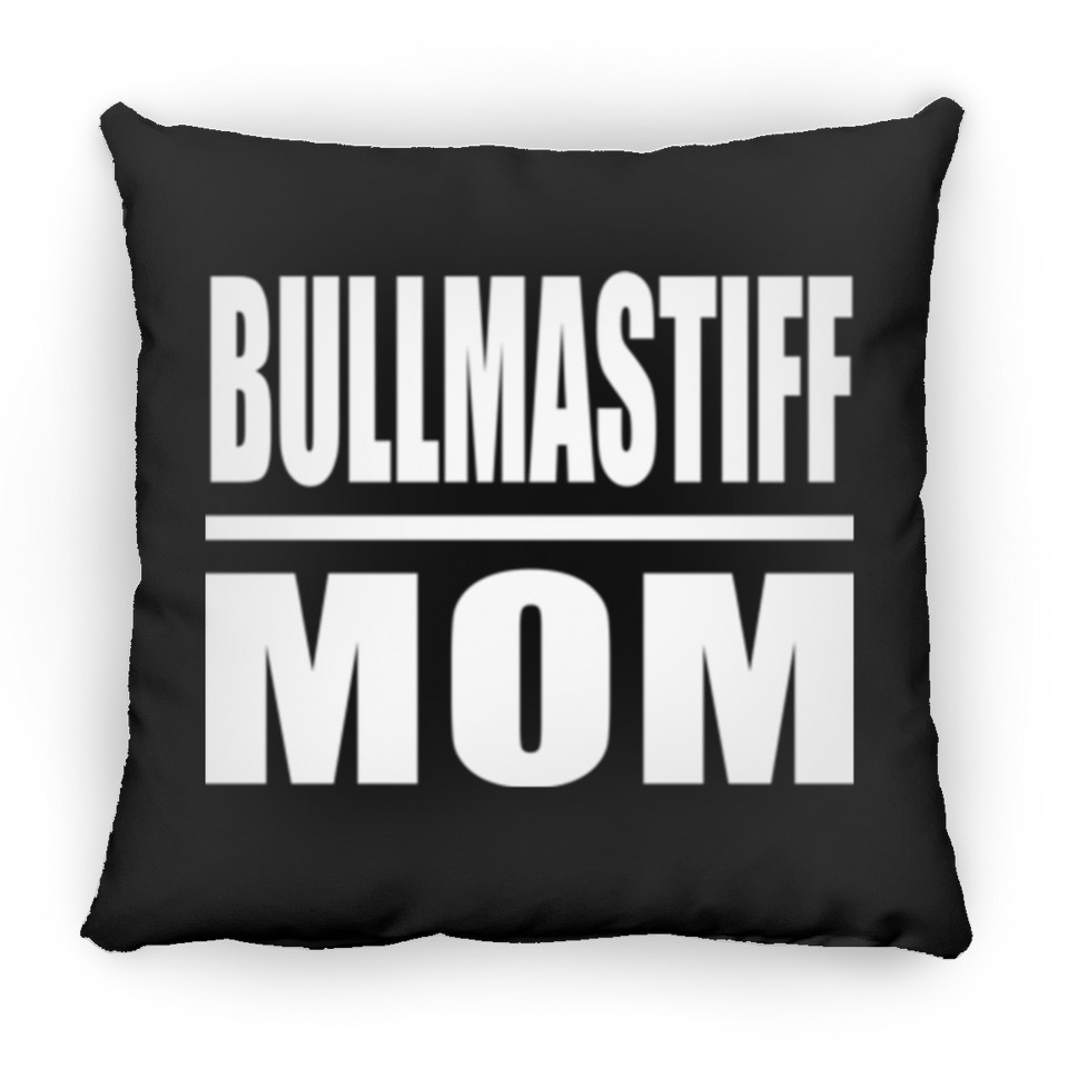 Bullmastiff Mom - Throw Pillow Black
