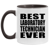 Best Laboratory Technician Ever - 11oz Accent Mug Black