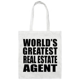 World's Greatest Real Estate Agent - Tote Bag White