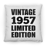 67th Birthday Vintage 1957 Limited Edition - Throw Pillow