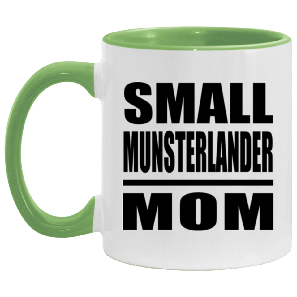 Small Munsterlander Mom - 11oz Accent Mug Green