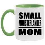 Small Munsterlander Mom - 11oz Accent Mug Green