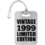 25th Birthday Vintage 1999 Limited Edition - Luggage Bag Tag