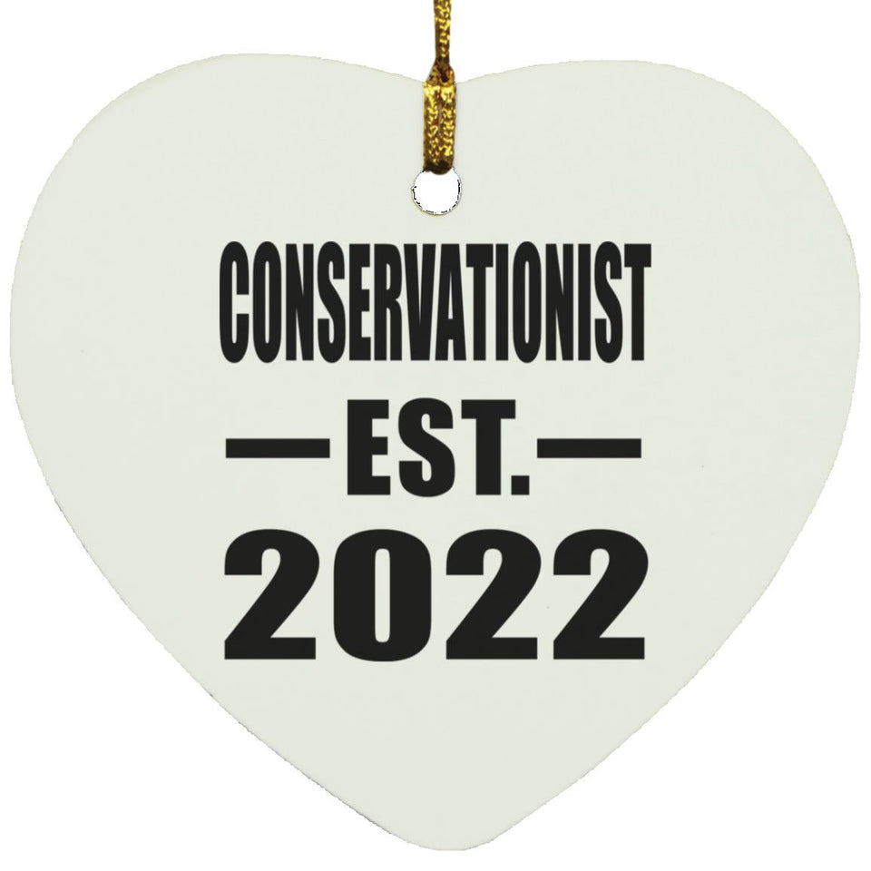 Conservationist Established EST. 2022 - Heart Ornament
