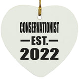 Conservationist Established EST. 2022 - Heart Ornament