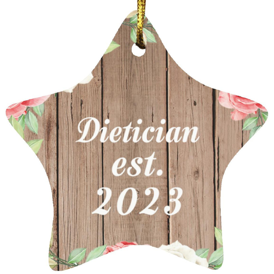 Dietician Established Est. 2023 - Star Ornament B