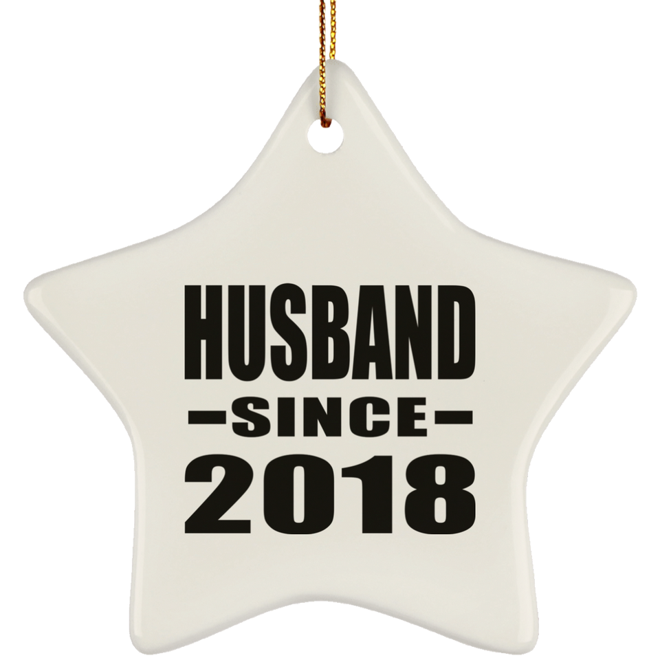Husband Since 2018 - Star Ornament