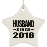 Husband Since 2018 - Star Ornament