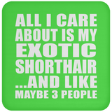 All I Care About Is My Exotic Shorthair - Drink Coaster