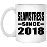 Seamstress Since 2018 - 11 Oz Coffee Mug