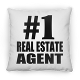 Number One #1 Real Estate Agent - Throw Pillow