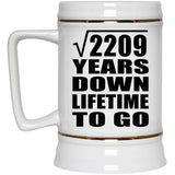 47th Anniversary Square Root of 2209 Years Lifetime To Go - Beer Stein