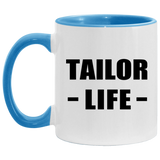 Tailor Life - 11oz Accent Mug Blue