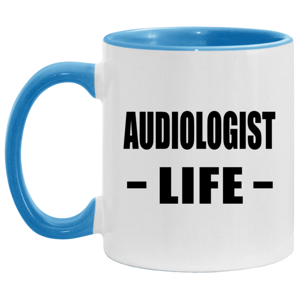 Audiologist Life - 11oz Accent Mug Blue