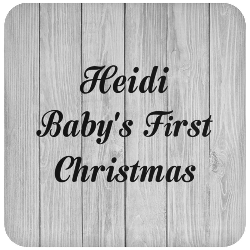Heidi Baby's First Christmas - Drink Coaster F
