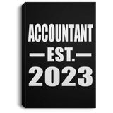 Accountant Established EST. 2023 - Canvas Portrait