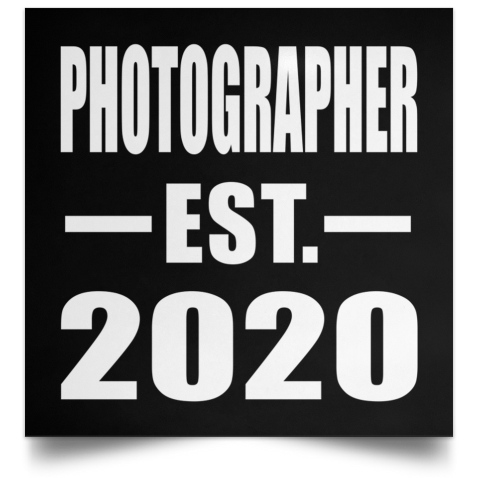 Photographer Established EST. 2020 - Poster Square
