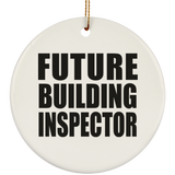 Future Building Inspector - Circle Ornament