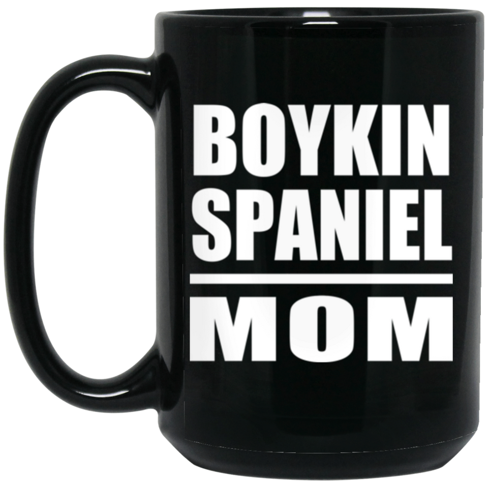 Boykin Spaniel Mom - 15oz Coffee Mug Black