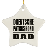 Drentsche Patrijshond Dad - Star Ornament