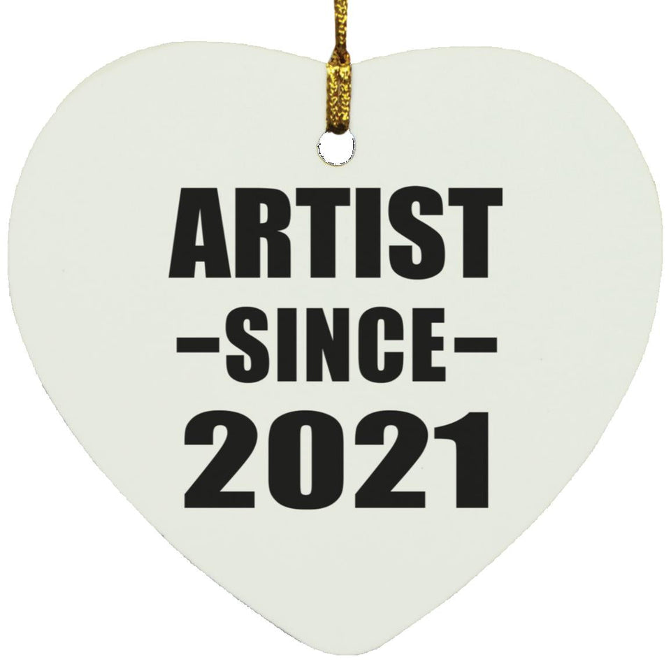 Artist Since 2021 - Heart Ornament