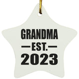 Grandma Established EST. 2023 - Star Ornament