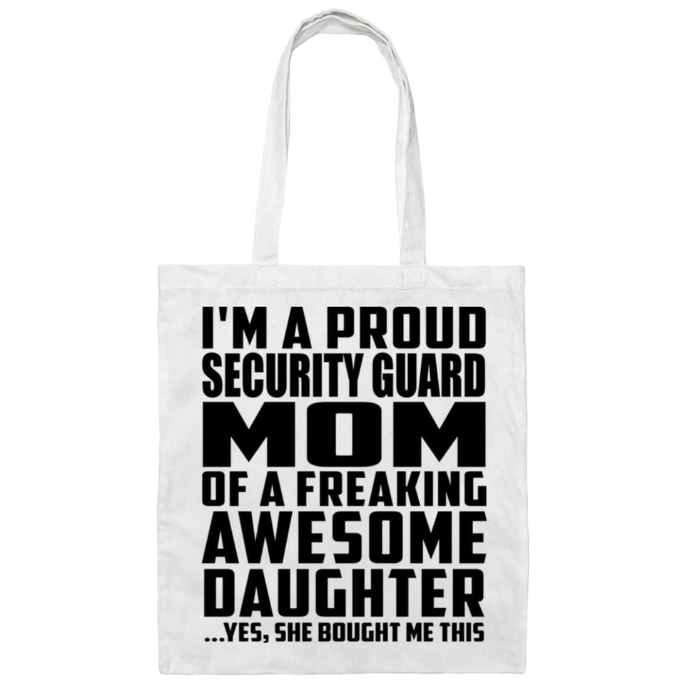 Proud Security Guard Mom Of Awesome Daughter - Tote Bag White