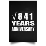 29th Anniversary Square Root of 841 Years Anniversary - Poster Portrait
