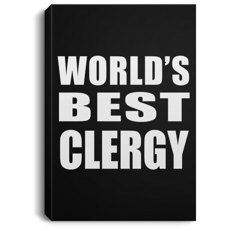 World's Best Clergy - Canvas Portrait