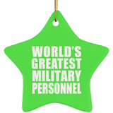 World's Greatest Military Personnel - Star Ornament