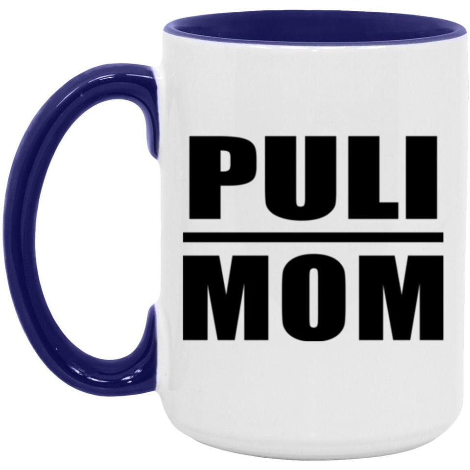 Puli Mom - 15oz Accent Mug Purple
